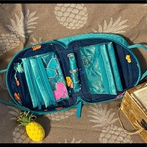 Vera Bradley Teal Travel Jewelry Case